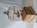 Antique large double singing bird-in-cage, by Bontems