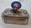 Charles Bruguier singing bird box, fusee movement, silver gilt and enamel case