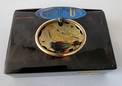 Gold,Tortoiseshell and enamel Singing Bird box by Rochat