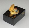Antique Tortoiseshell and gilt metal singing bird box, by Bontems