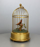 Vintage small double singing birds-in-cage, by Karl Griesbaum