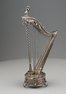 Antique Silver-gilt and amethyst mounted musical harp