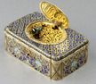 An extremely Small and rare Singing Bird Box by Jaques Bruguier