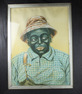 Antique expression-changing portrait picture automaton of a black farmer, by Hoyt