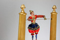 Antique gilt metal musical acrobat automaton timepiece, by Jean Robert Houdin