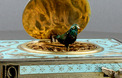 Vintage silver-gilt and two-tone enamelled singing bird box, by Karl Griesbaum