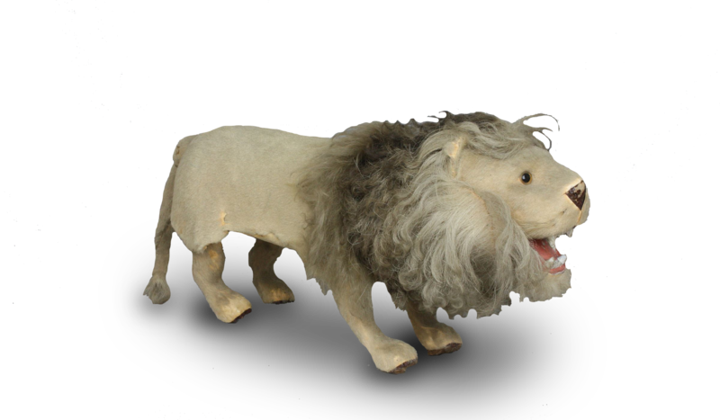 Rare antique leaping and growling lion automaton, by Roullet & Decamps