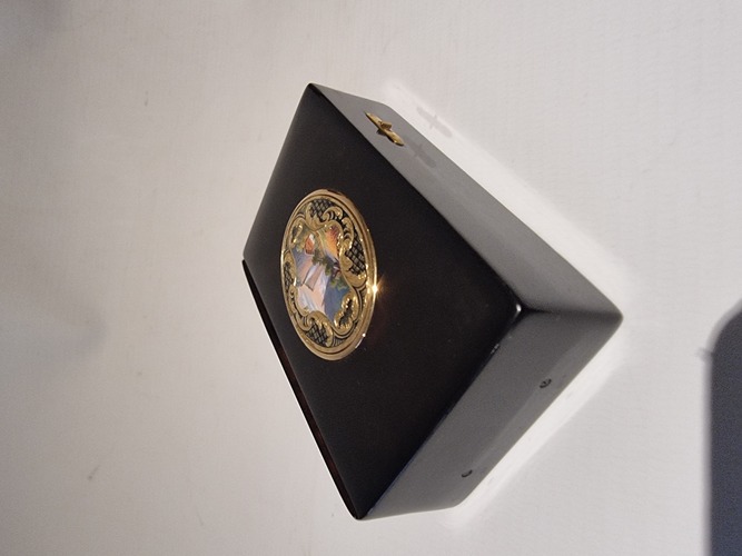 Gold and Tortoiseshell Singing Bird Box by Rochat