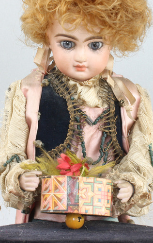 Very rare and fine antique girl magician musical automaton, by Renou