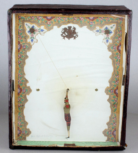 Antique Sand-Toy automaton of the 'Leotard Acrobat', by Brown, Blondin & Co