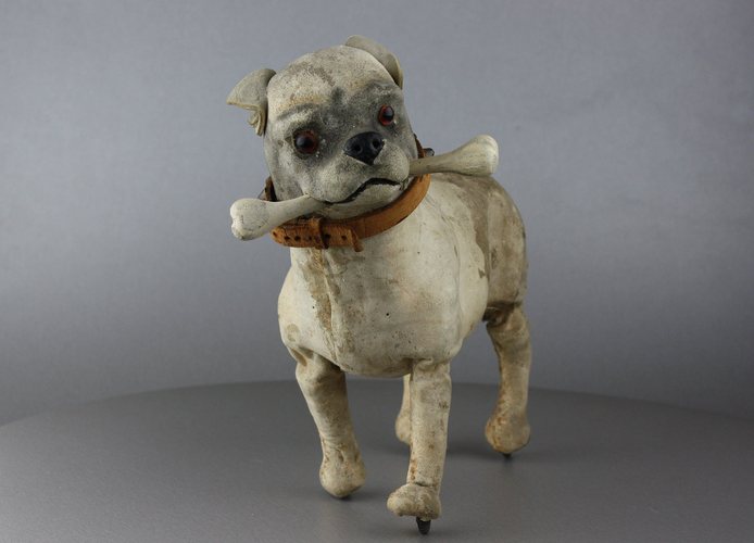 Antique Pug Automaton by Roullet Decamps