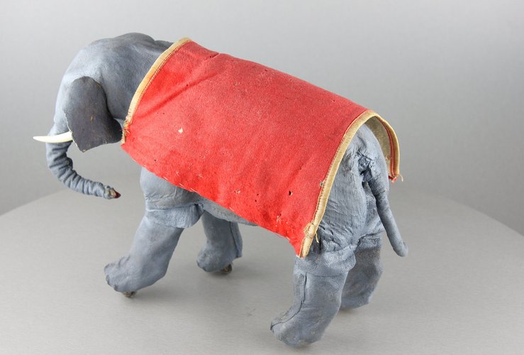 Antique Walking elephant automaton by Roullet Descamps