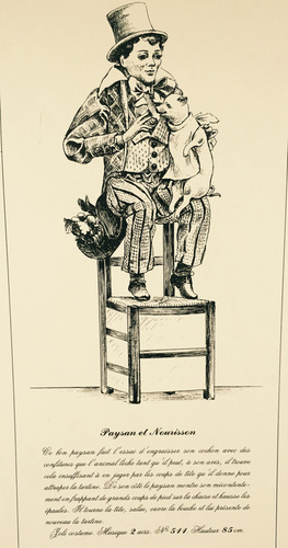 Antique Peasant and the Pig musical automaton, by Vichy-Triboulet