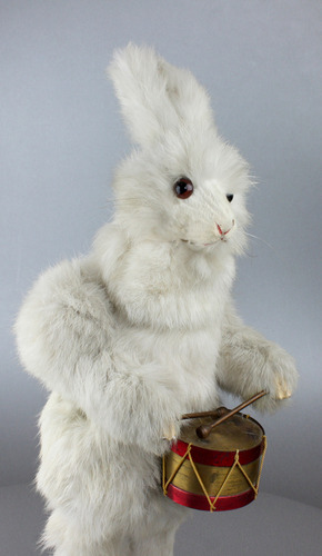 rabbit with drum by Roullet Decamps