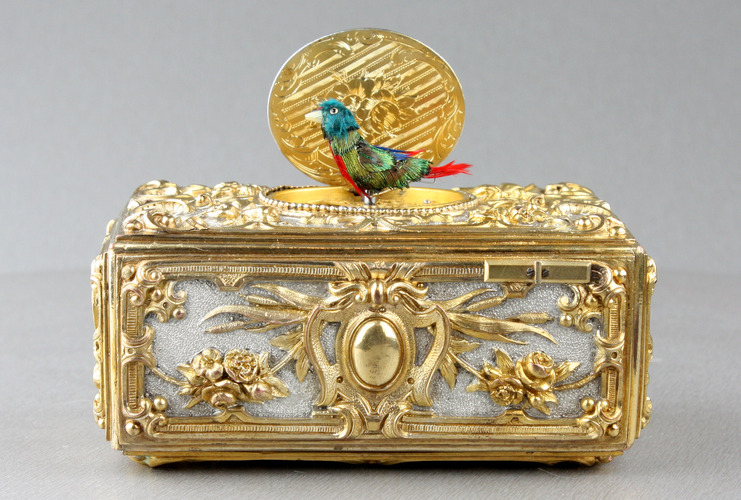 Antique Fusee Singing Bird Box by Omer LeGrand